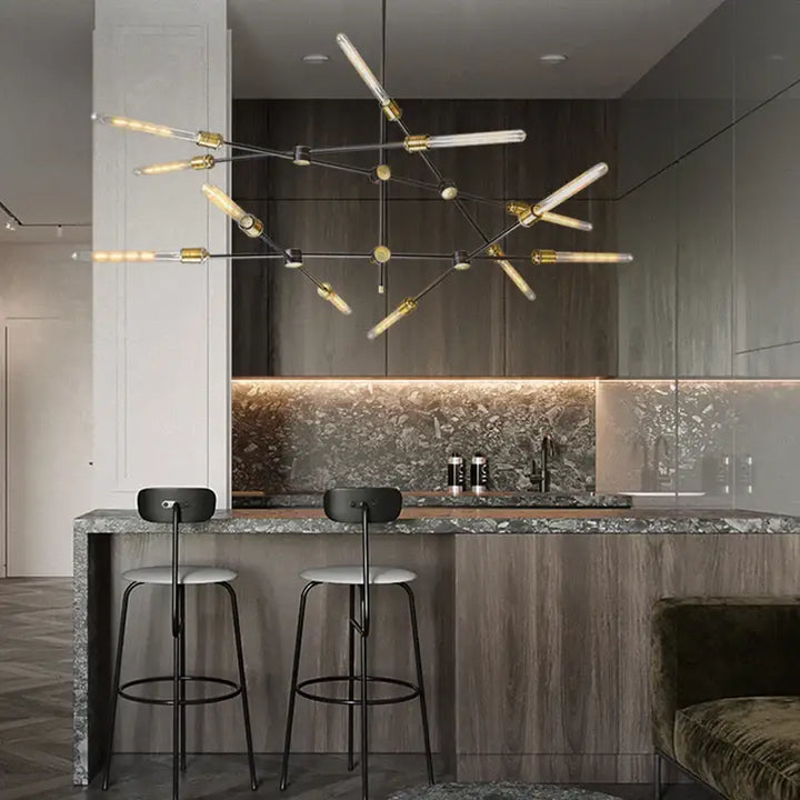 American retro industrial wind chandelier Nordic minimalist personality restaurant living room bar cafe clothing store