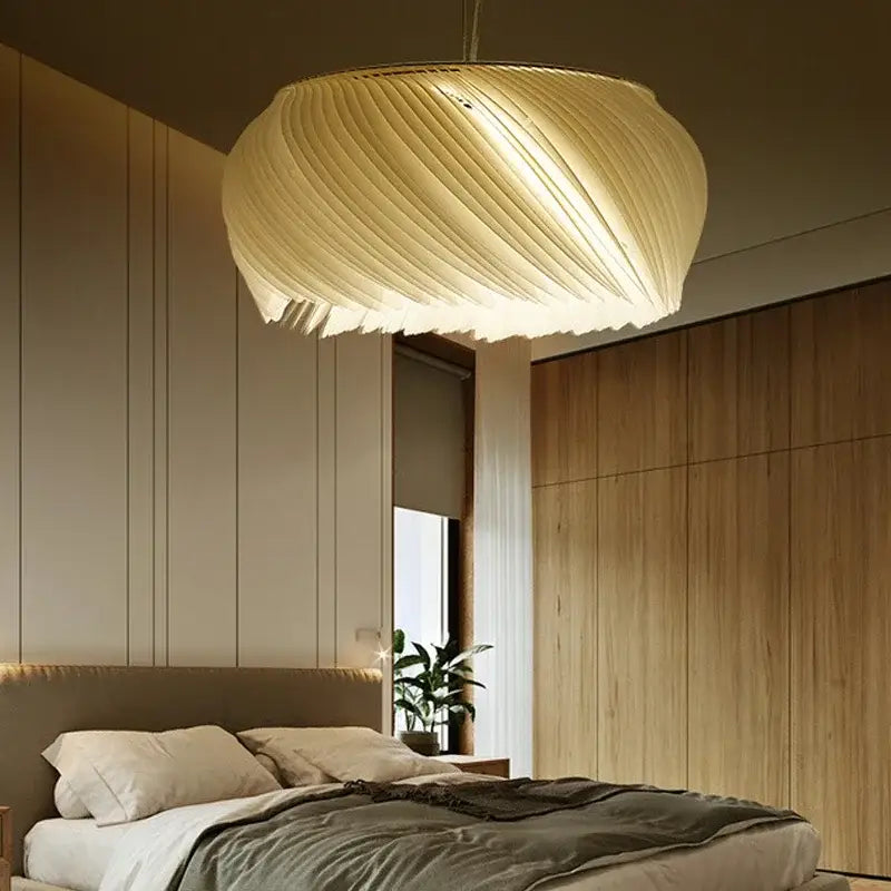 Suspension Design Moderne Blanche Forme Organique Élégante
