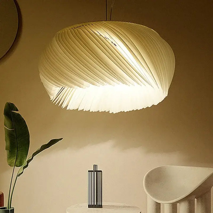 Suspension Design Moderne Blanche Forme Organique Élégante