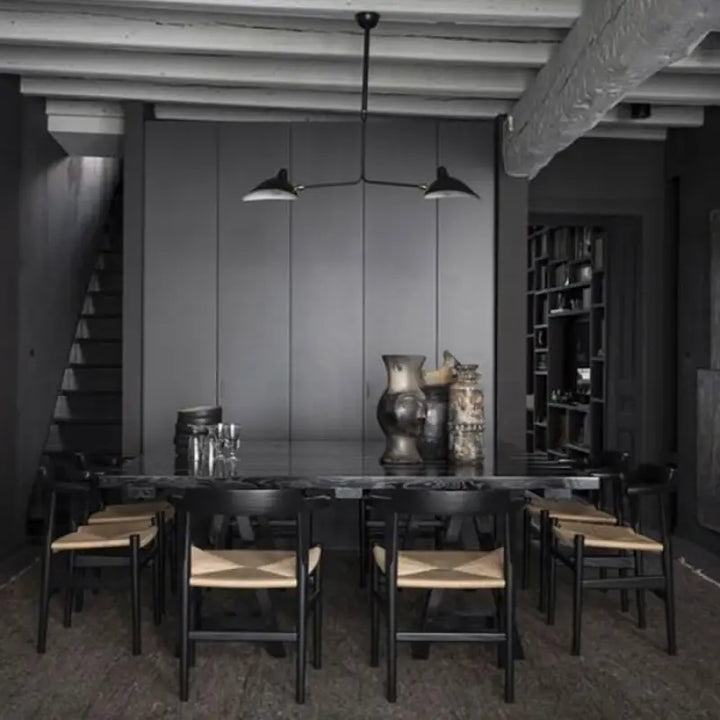 Suspension design moderne à bras multiples noir chic