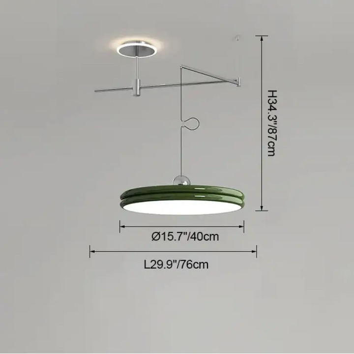 Suspension moderne à bras orientable élégant ambiance