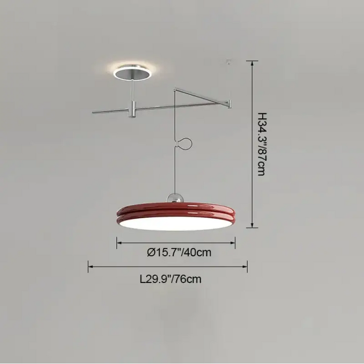 Suspension moderne à bras orientable élégant ambiance