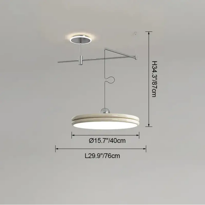 Suspension moderne à bras orientable élégant ambiance