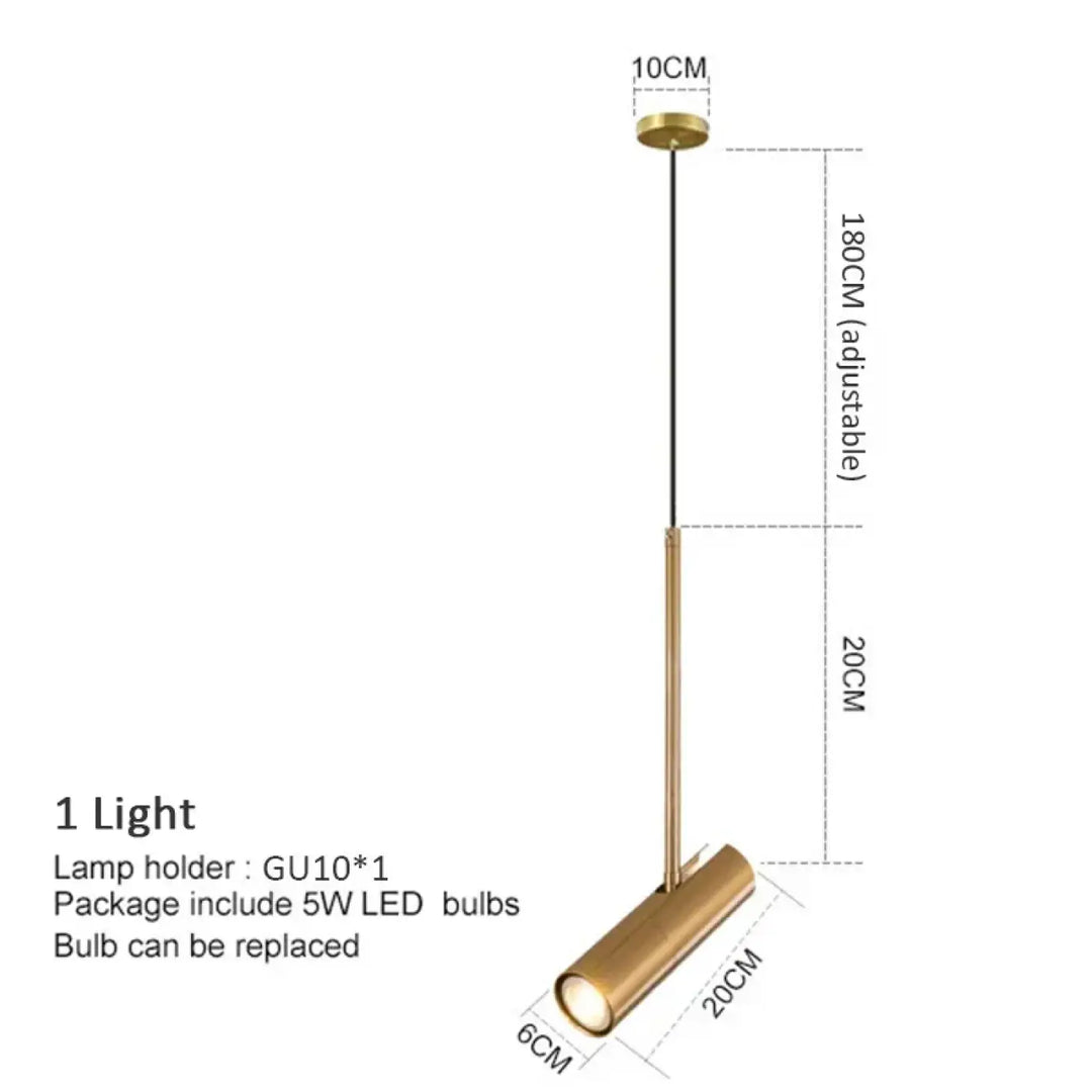 Suspension design moderne doré élégance et modernité