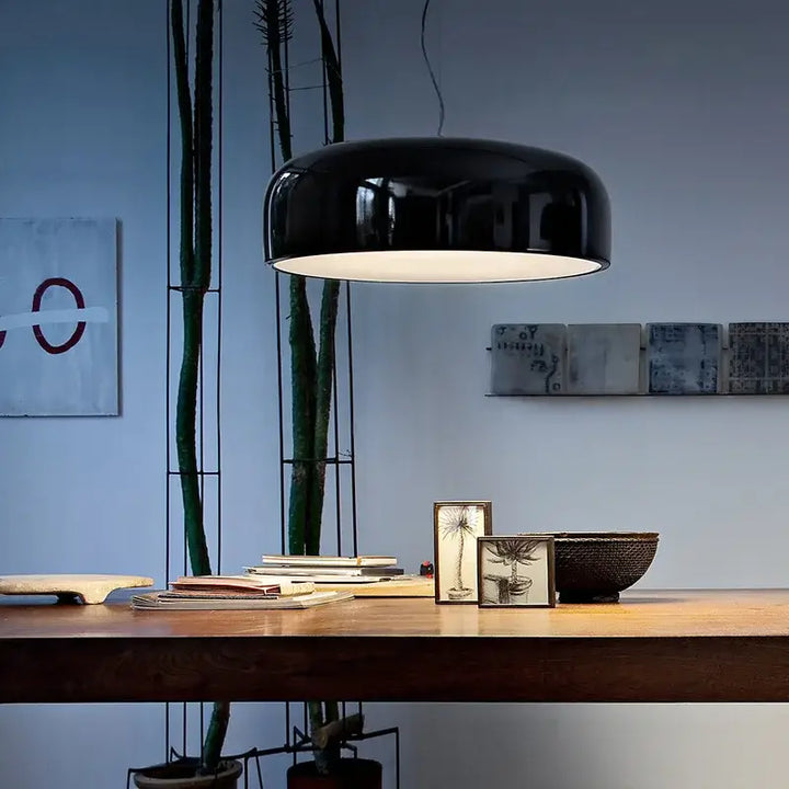 Suspension Design Moderne En Métal Noir Ou Blanc Brillante