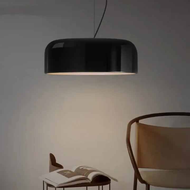 Suspension Design Moderne En Métal Noir Ou Blanc Brillante
