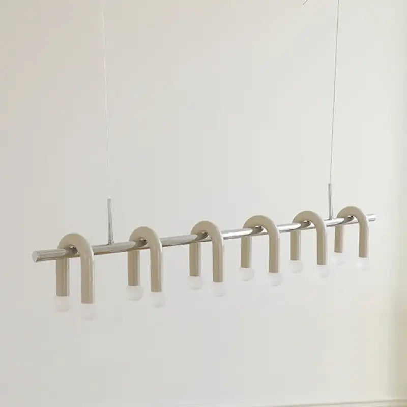 Suspension moderne linéaire à lumières multiples élégance