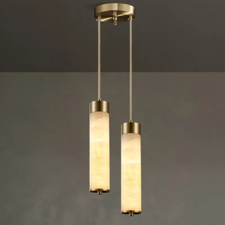 Suspension design moderne en marbre rétroéclairé élégant