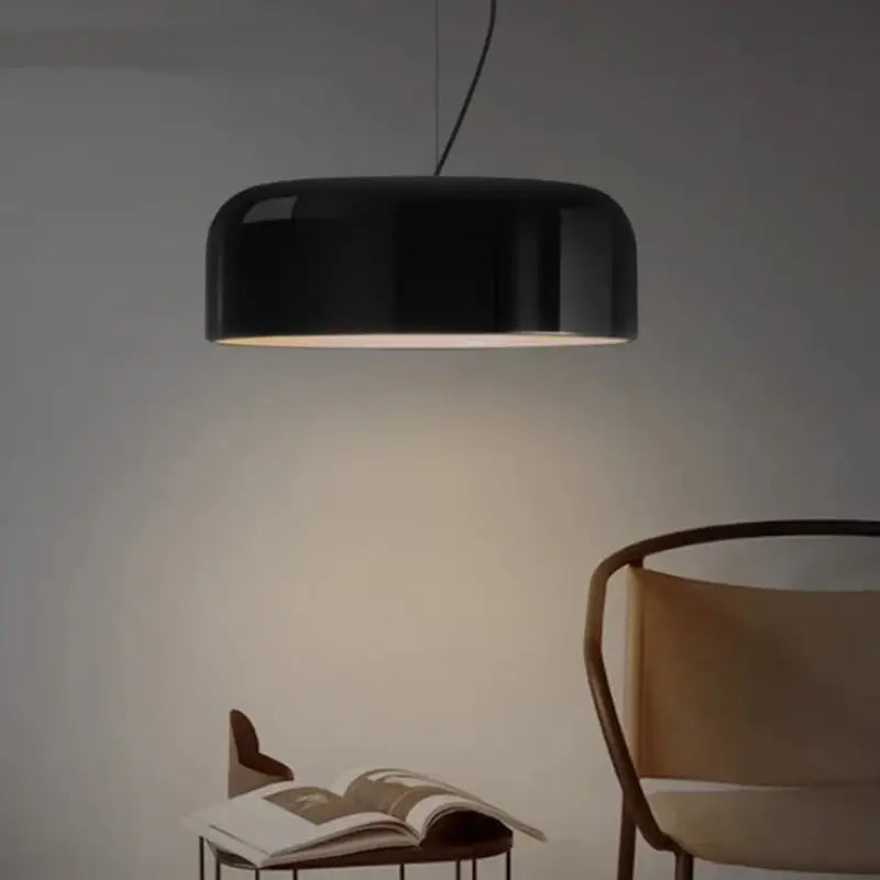 Suspension Design Moderne En Métal Noir Ou Blanc Brillante