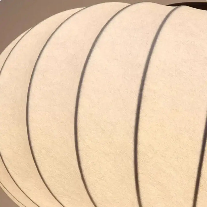 Suspension design moderne en tissu nervuré et bois élégance