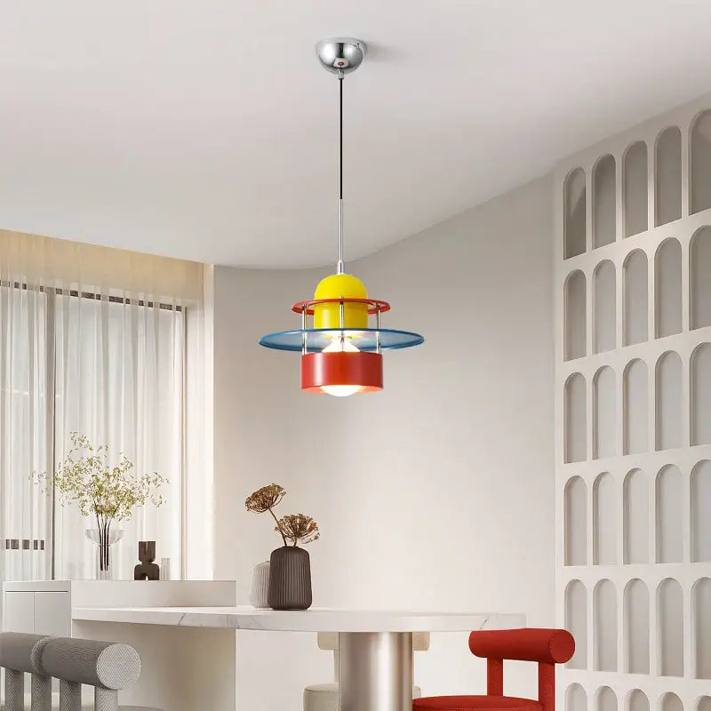 Suspension design multicolore moderne style rétro pour chambre

