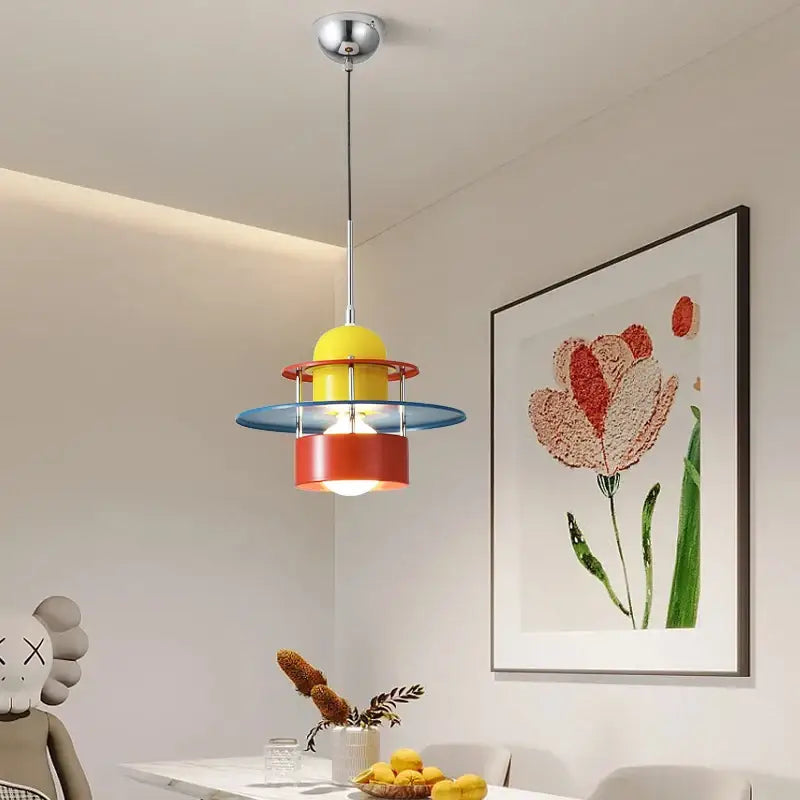 Suspension design multicolore moderne style rétro pour chambre

