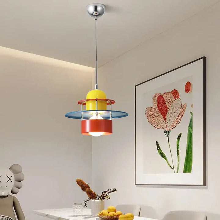 Suspension design multicolore moderne style rétro pour chambre

