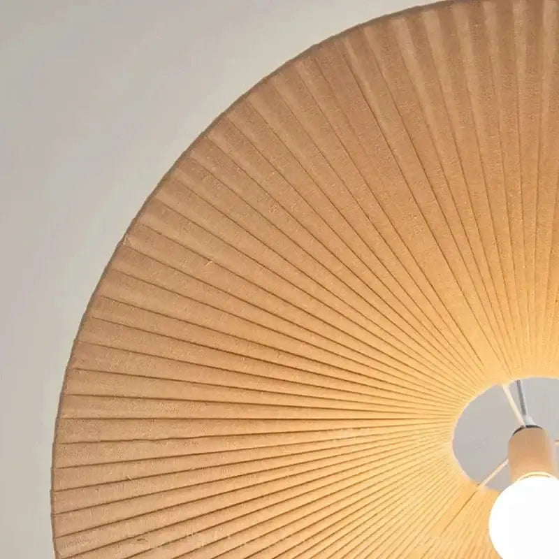 Suspension Design Naturel En Tissu Forme Aile Élégante