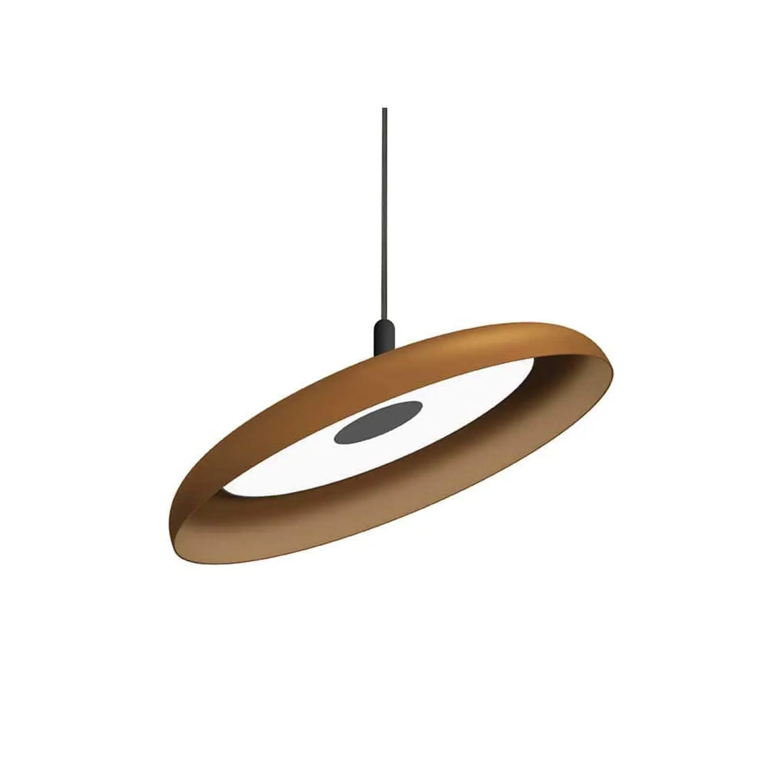 Suspension Nivél terracotta de 56 cm, câble noir