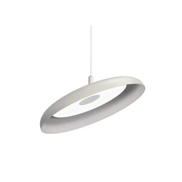 Suspension Nivél blanc mat de 56 cm, câble blanc