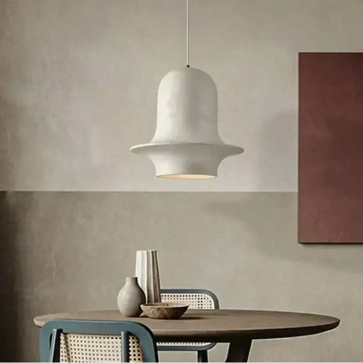 Suspension design noire cloche large moderne et unique