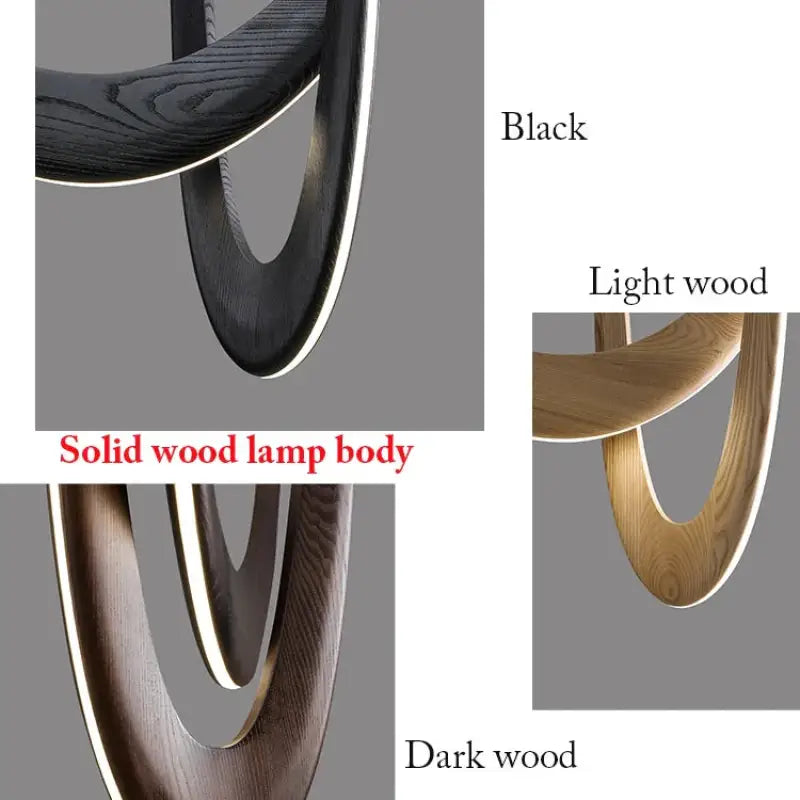 Suspension design organique en bois led contemporaine chic