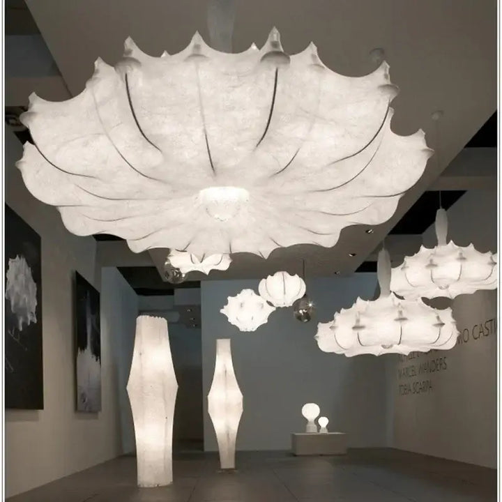 Suspension Design Originale Blanche Style Contemporain