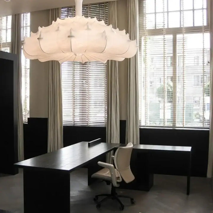 Suspension Design Originale Blanche Style Contemporain