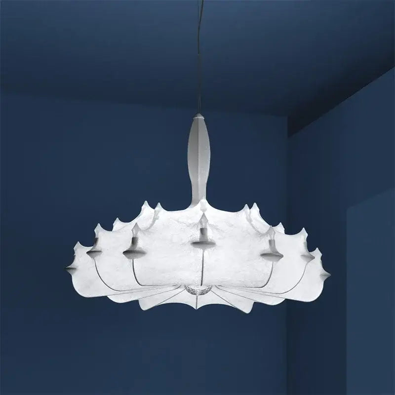 Suspension Design Originale Blanche Style Contemporain