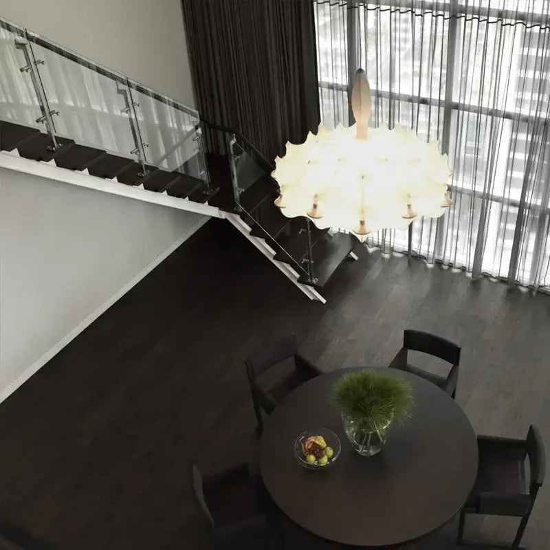 Suspension Design Originale Blanche Style Contemporain