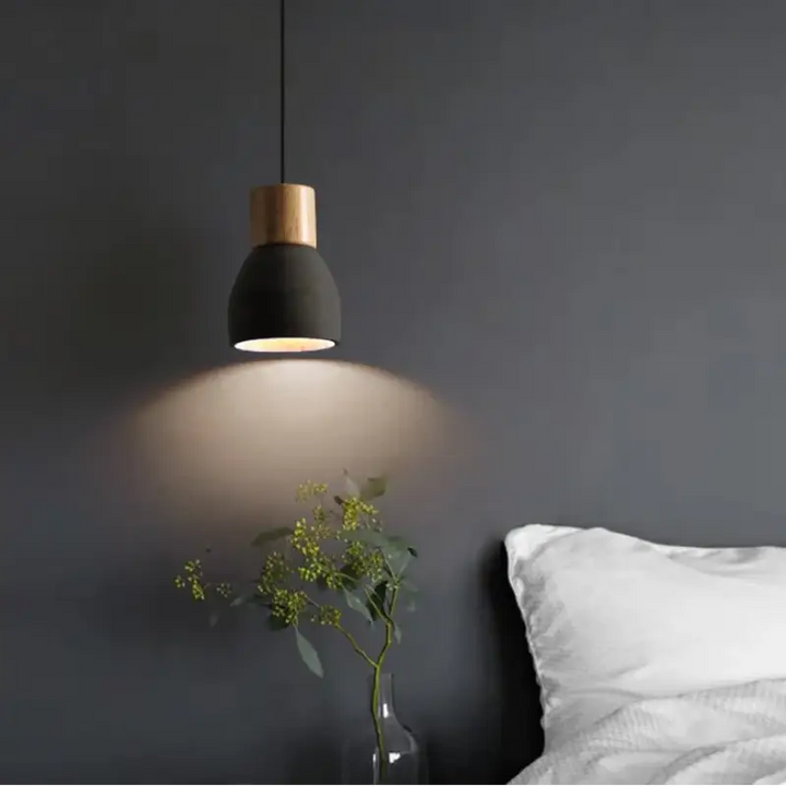 Suspension Design Scandinave En Bois Colorée Moderne