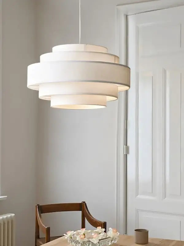 Nordic Fabric Pendant Light Wabi Sabi Led Chandelier for Living Room Bedroom Home Decor White cloth Pendant lamp