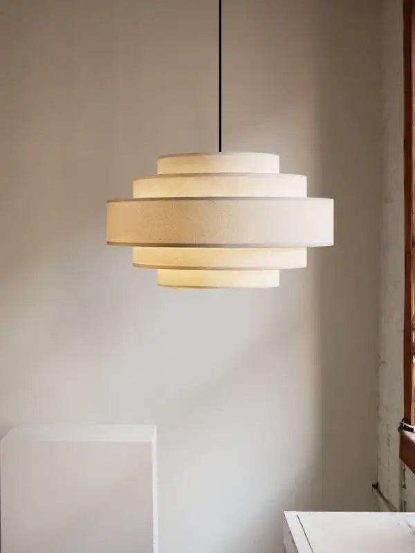 Nordic Fabric Pendant Light Wabi Sabi Led Chandelier for Living Room Bedroom Home Decor White cloth Pendant lamp