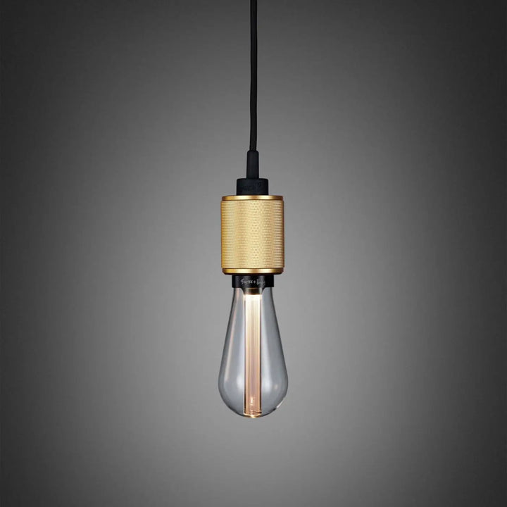 Suspension Heavy Metal à gravure quadrillée en laiton #couleur_dor