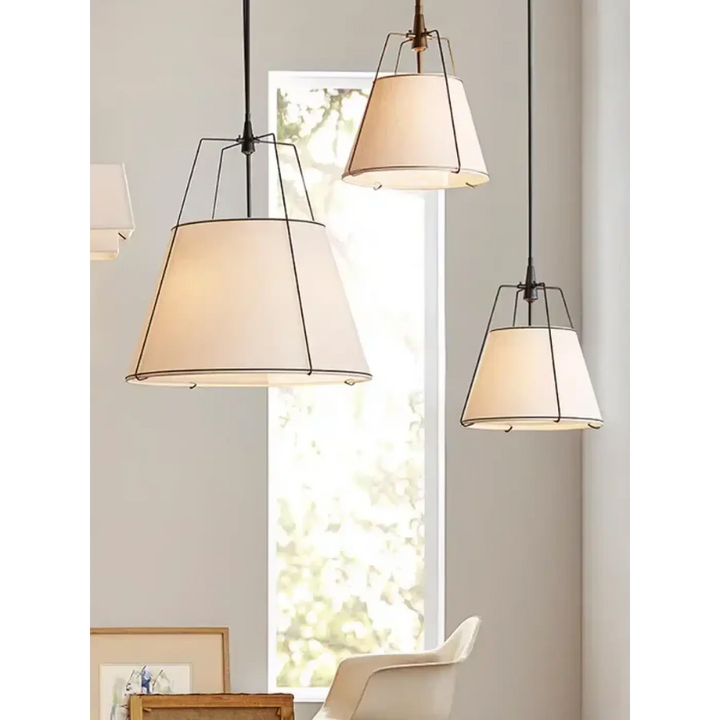 Suspension élégante en tissu pour salon ou chambre

