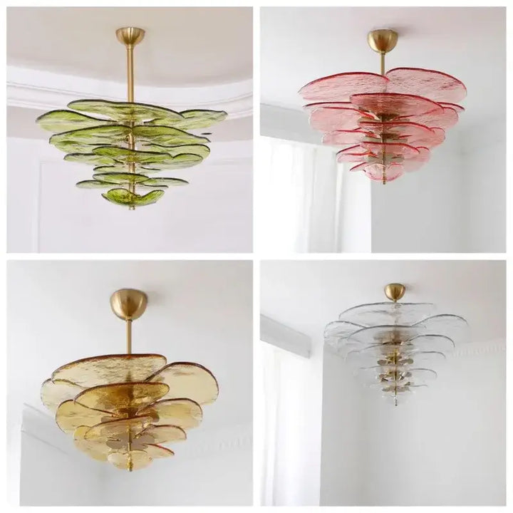 Suspension En Verre Coloré Style Élégant Pour Salle À Manger Chic