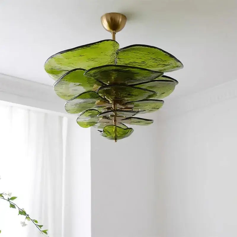 Suspension En Verre Coloré Style Élégant Pour Salle À Manger Chic