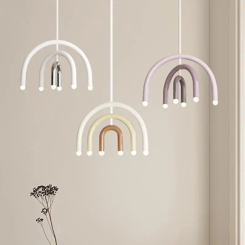 Suspension Enfant Arc-En-Ciel Design Pastel Moderne

