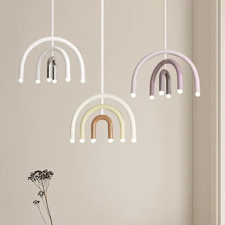 Suspension Enfant Arc-En-Ciel Design Pastel Moderne

