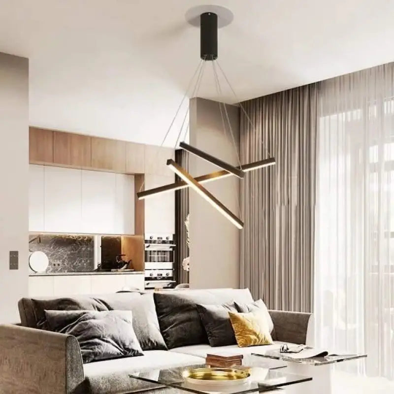 Luminaire Design XXL Forme Croix Acrylique Moderne