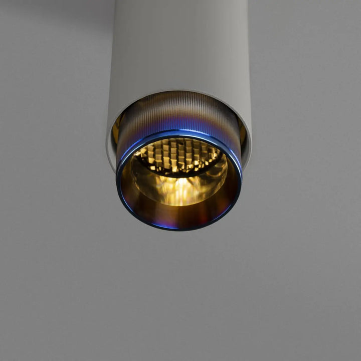 Suspension Exhaust à gravure alignée Pierre finition acier brûlé, vue 3 #couleur_multicolore