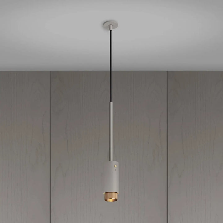 Suspension Exhaust à gravure alignée Pierre finition laiton #couleur_dor
