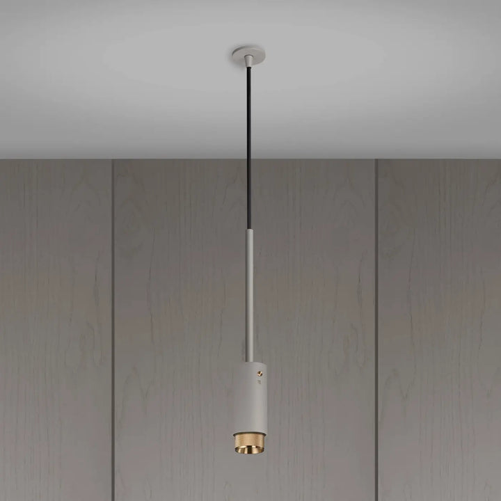Suspension Exhaust à gravure quadrillée Pierre, déflecteur moleté en laiton #couleur_dor