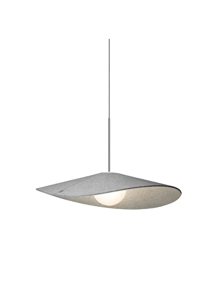 Suspension Bola Felt en feutre de laine gris, 81 cm