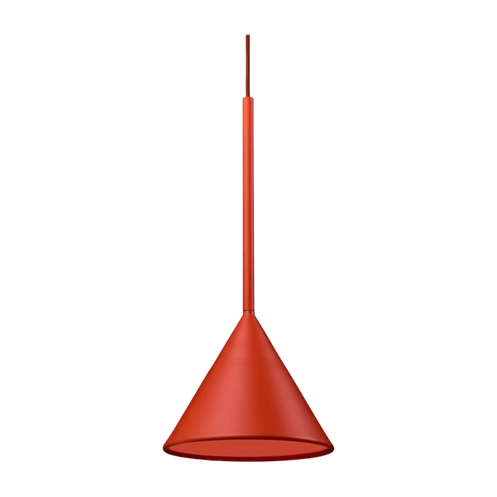 Suspension Figura Cone en aluminium orange brûlé #couleur_orange