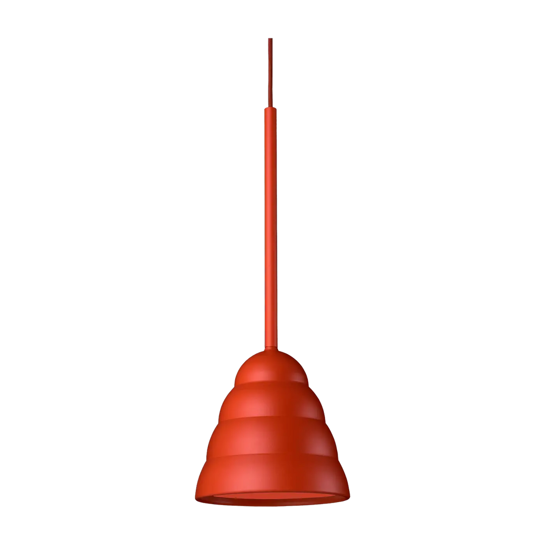 Suspension Figura Stream en aluminium orange brûlé #couleur_orange