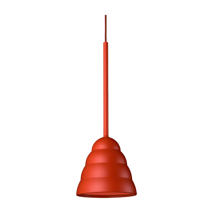 Suspension Figura Stream en aluminium orange brûlé #couleur_orange