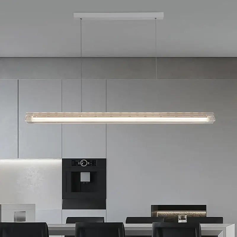 Nordic Restaurant Pendant Light Simple Modern Bar Counter Study Straight Strip Chandelier Home Decor Lighting Luster
