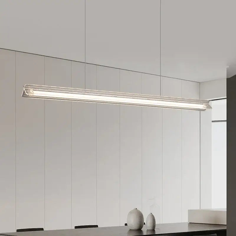 Nordic Restaurant Pendant Light Simple Modern Bar Counter Study Straight Strip Chandelier Home Decor Lighting Luster