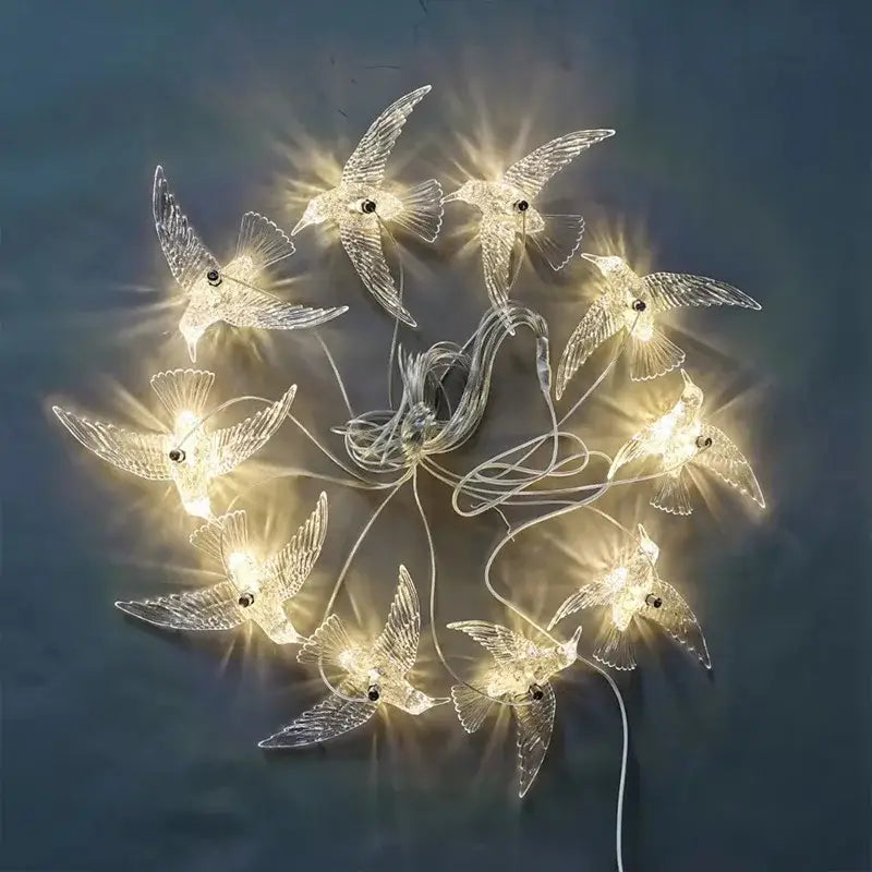 Restaurant Bar Bird Pendant Lamp Hotel Lobby Front Desk Droplight Modern Overhead Light Living Room Exquisite