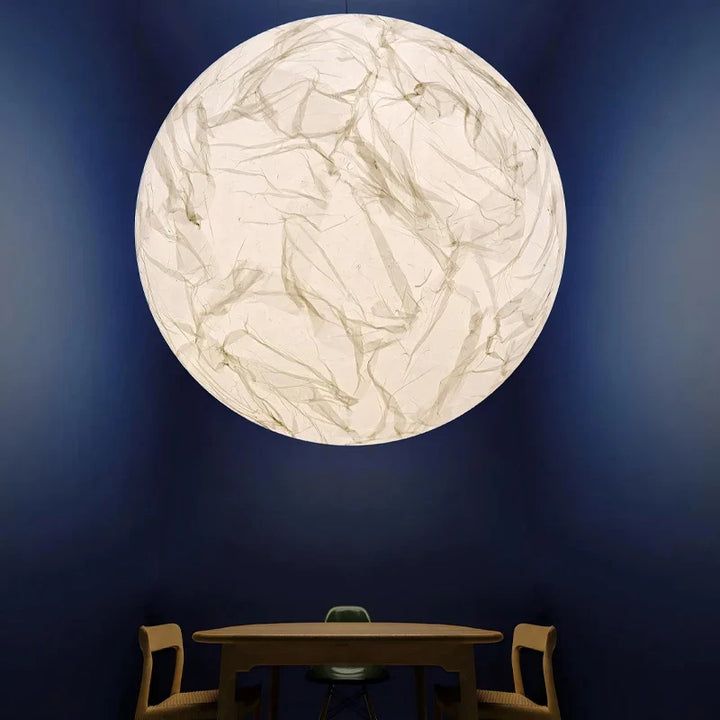 Suspension Globe Effet Marbre Blanc Design Moderne Minimaliste

