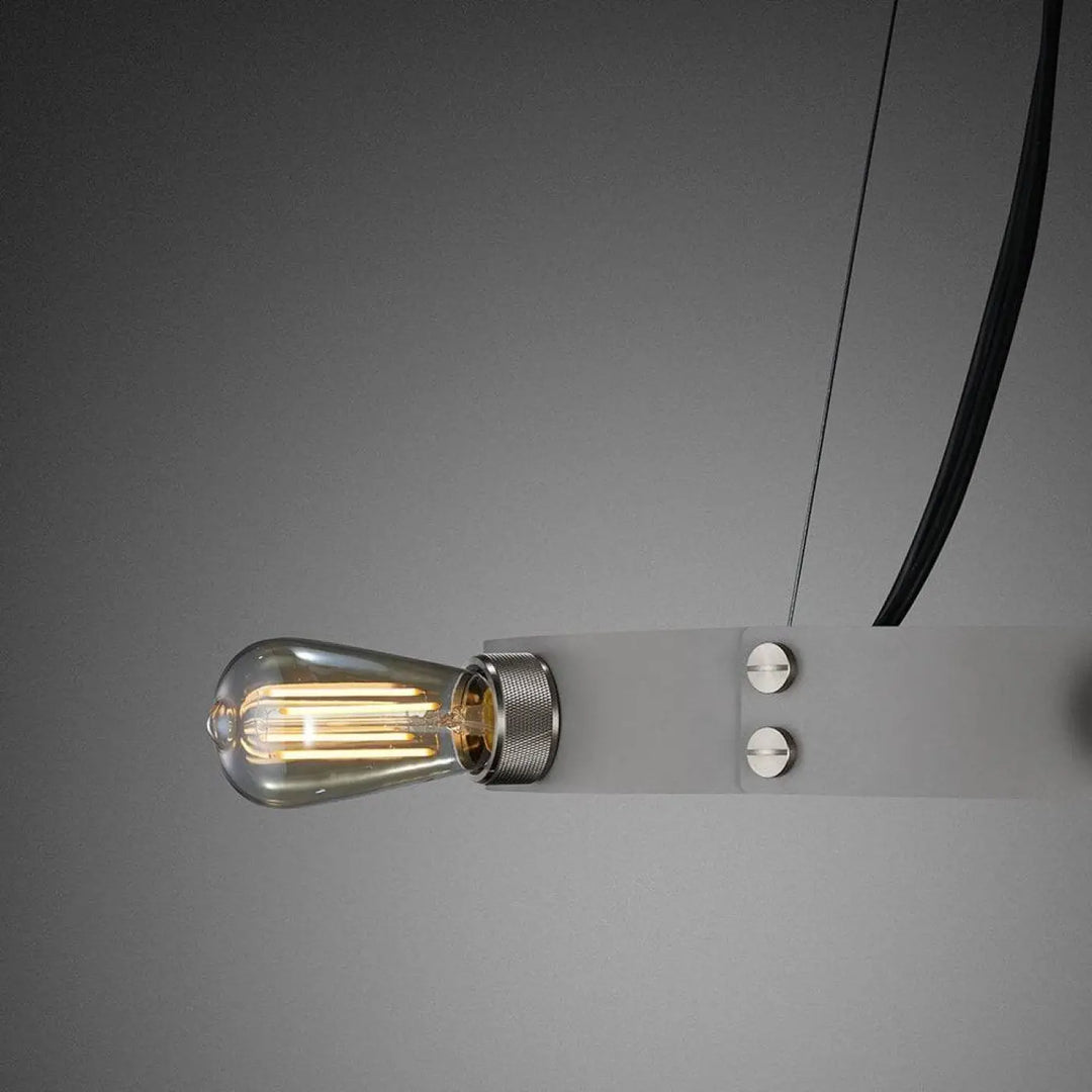 Lustre Hero Light coloris pierre en laiton #couleur_dor