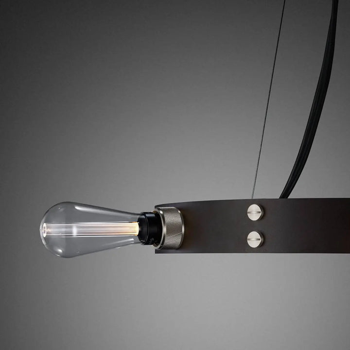 Lustre Hero Light graphite en bronze fumé à 6 lumières #couleur_gris
