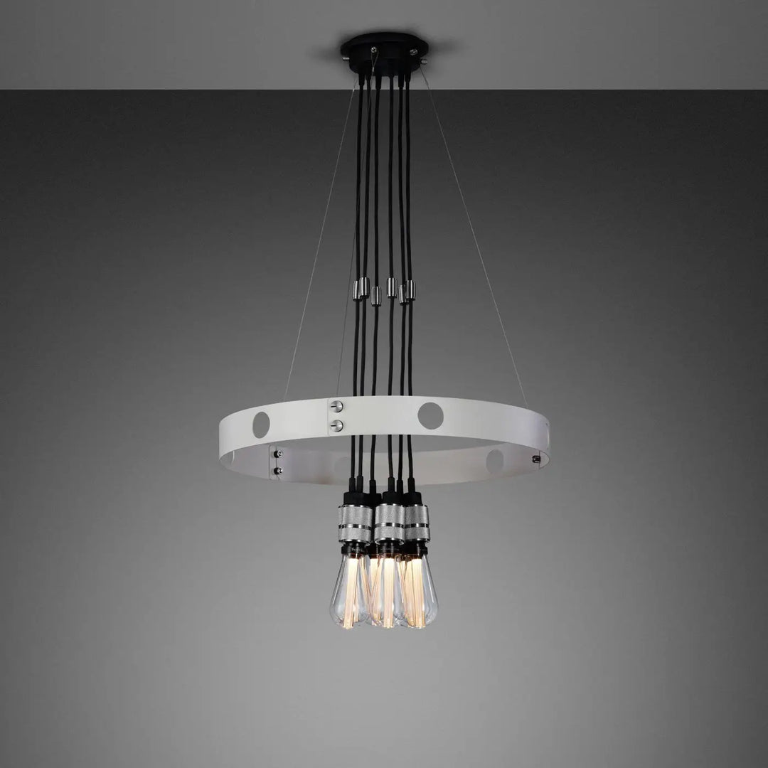 Suspension Hero Light coloris pierre en acier #couleur_argent
